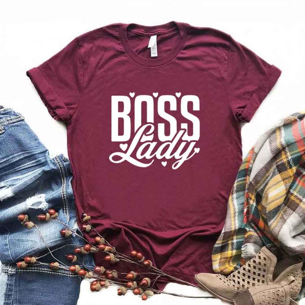 LADY English printed cotton t-shirt