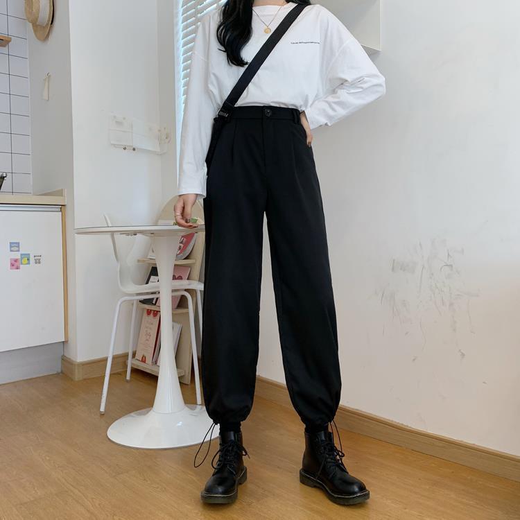 High Waist Loose Straight Leg Wide Leg Trousers