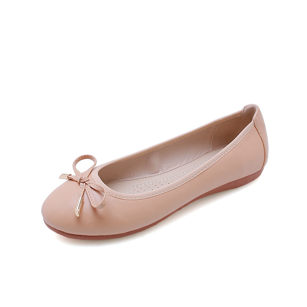 Foldable Ballet Shoes Soft Bottom Gommino Shallow Mouth Work Foreign Trade Cross-border