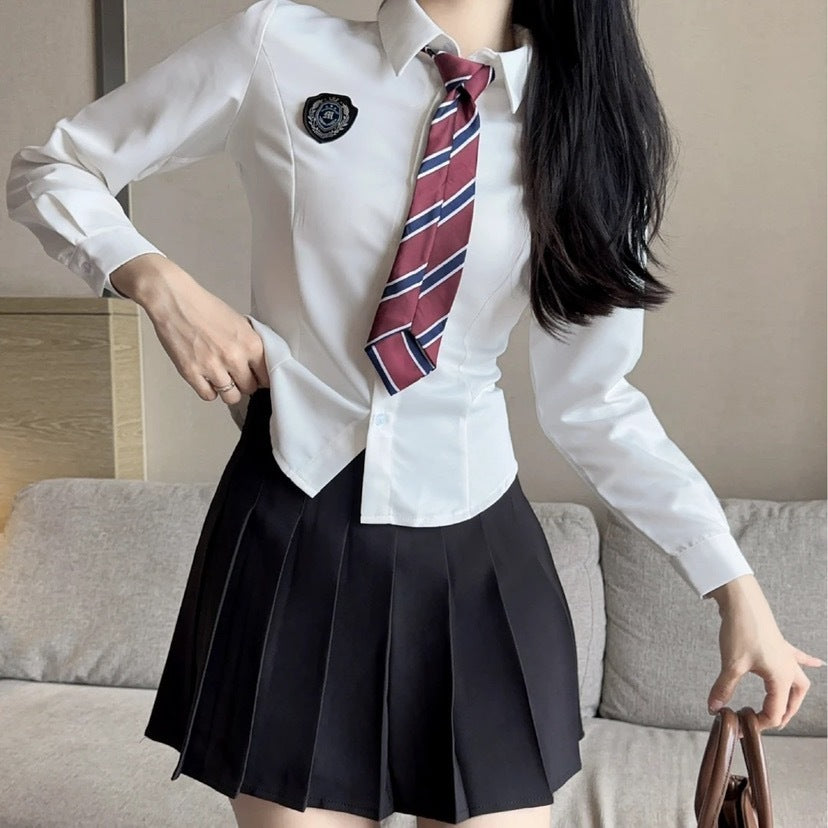 Jk Waist Trimming Shirt Women&