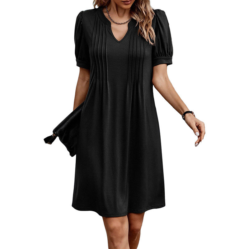 New Casual Loose Slim Fit Straight Dress Women