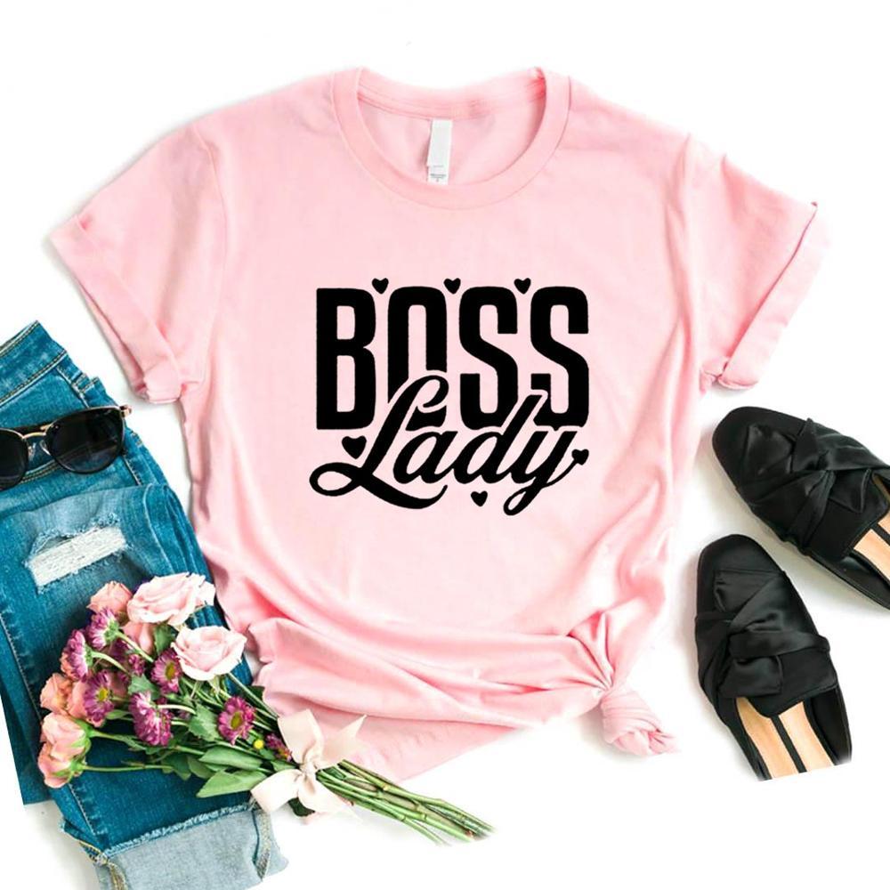 LADY English printed cotton t-shirt