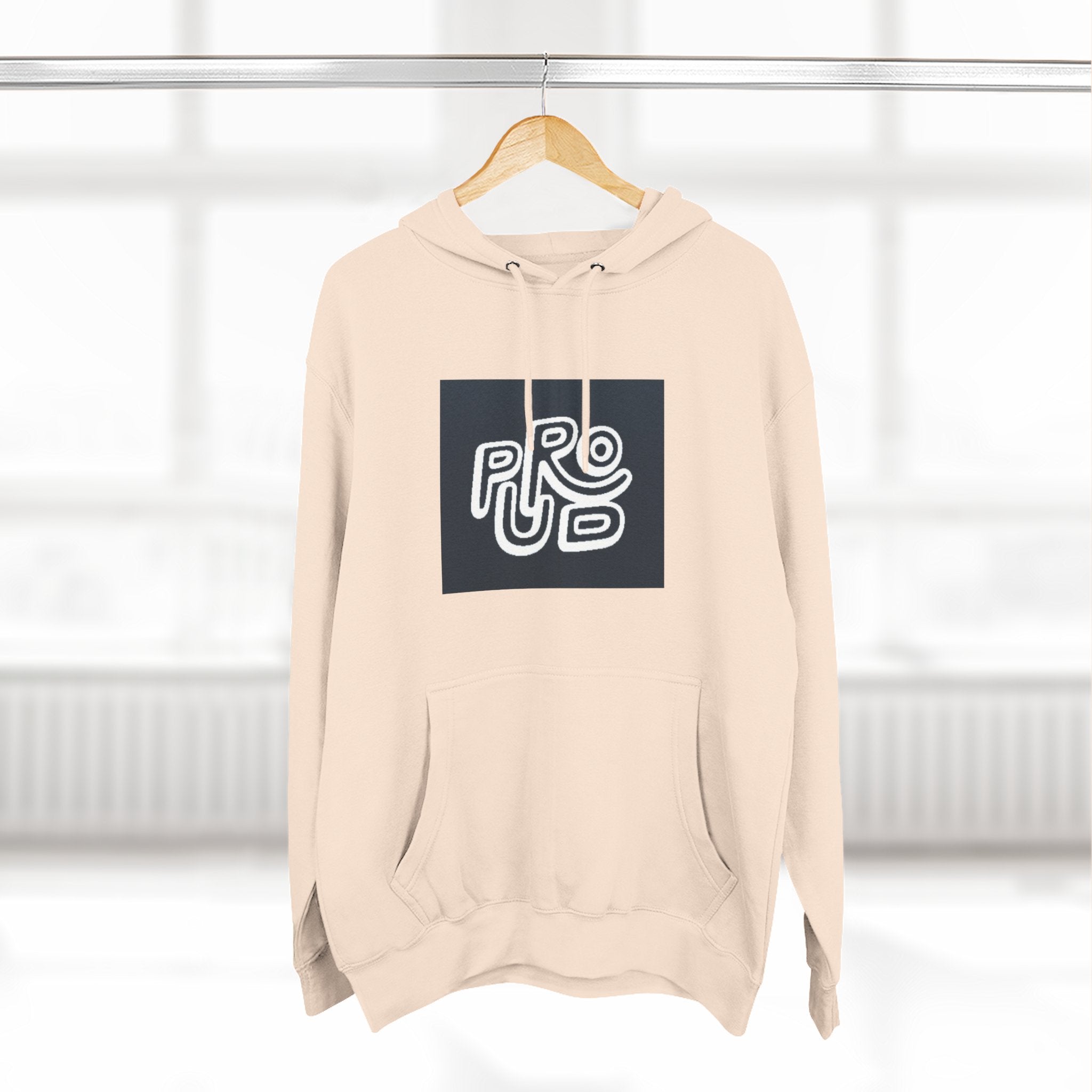 Three-Panel Fleece Hoodie