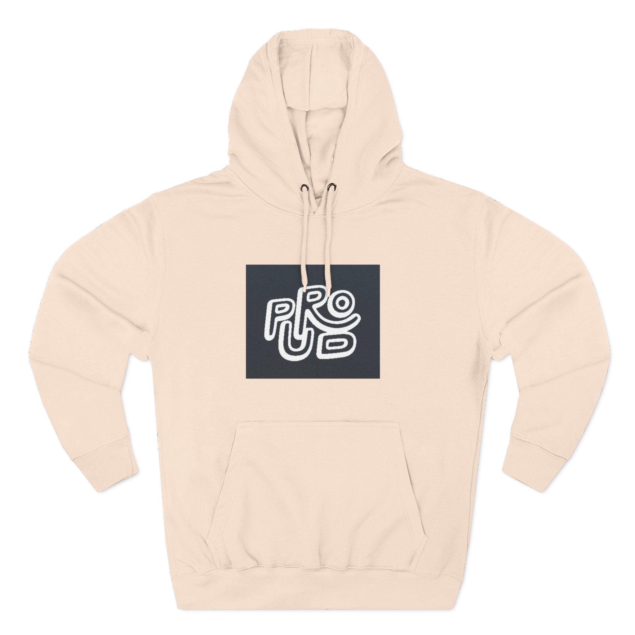 Three-Panel Fleece Hoodie