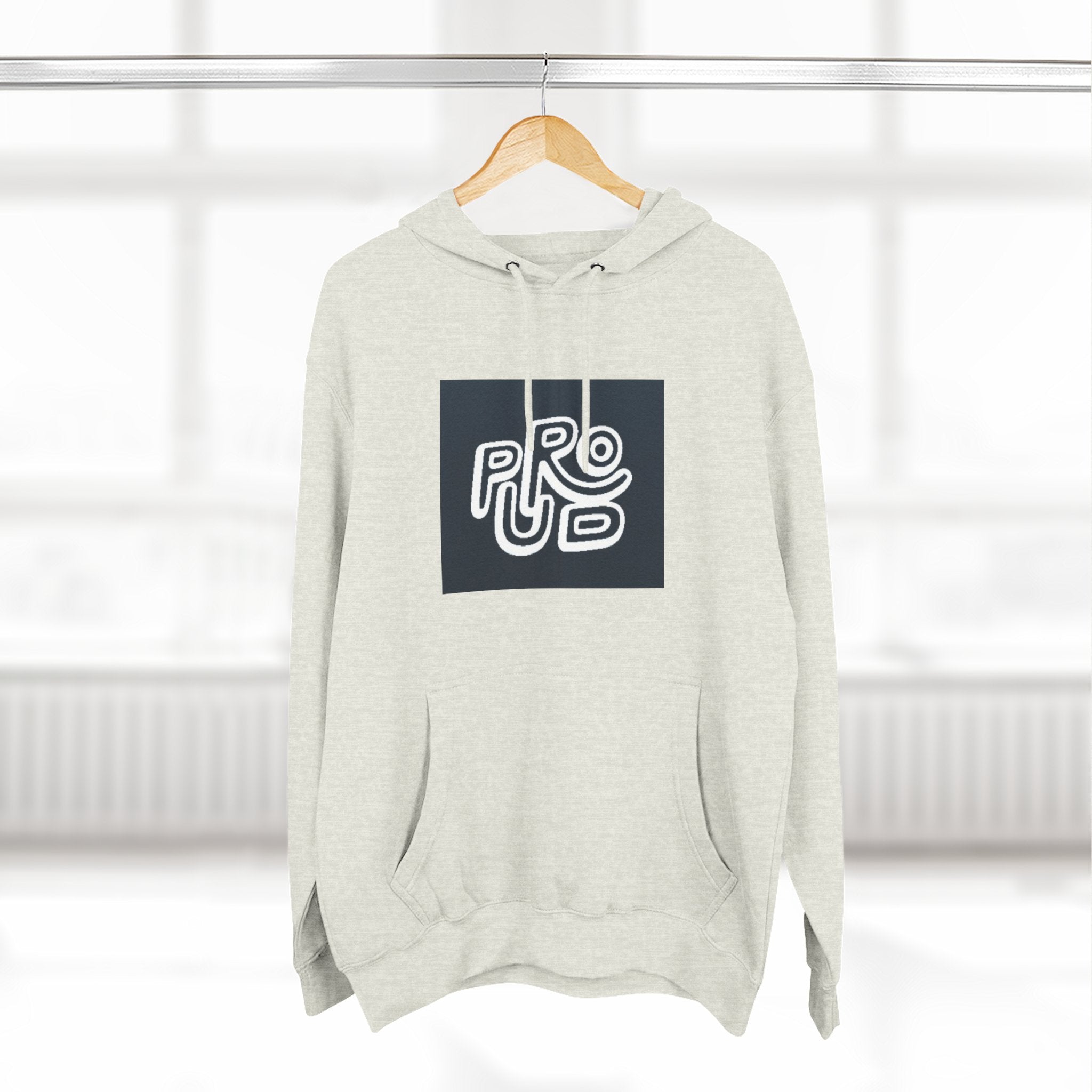 Three-Panel Fleece Hoodie