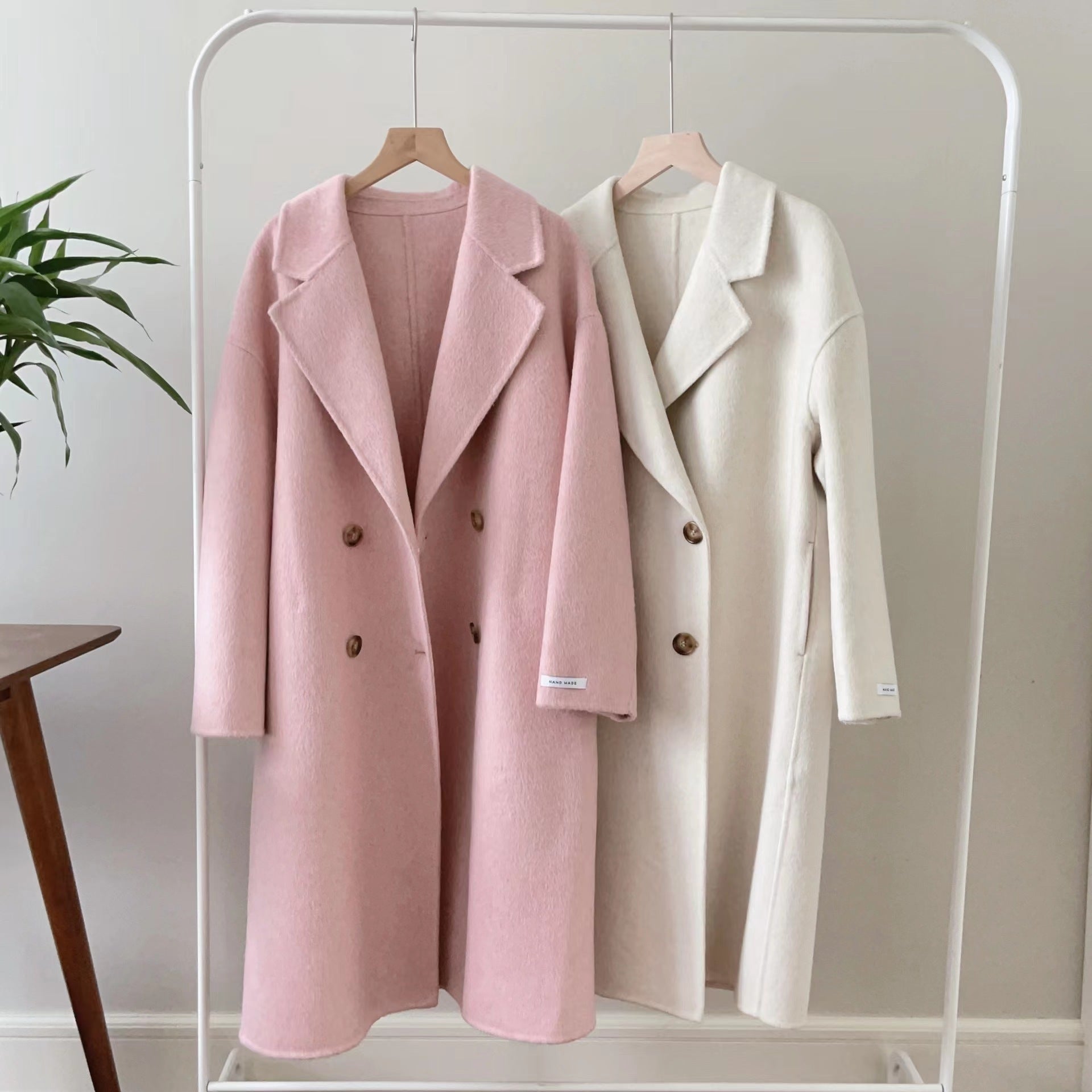Overcoat Long Wool Reversible Cashmere Coat Mid-length
