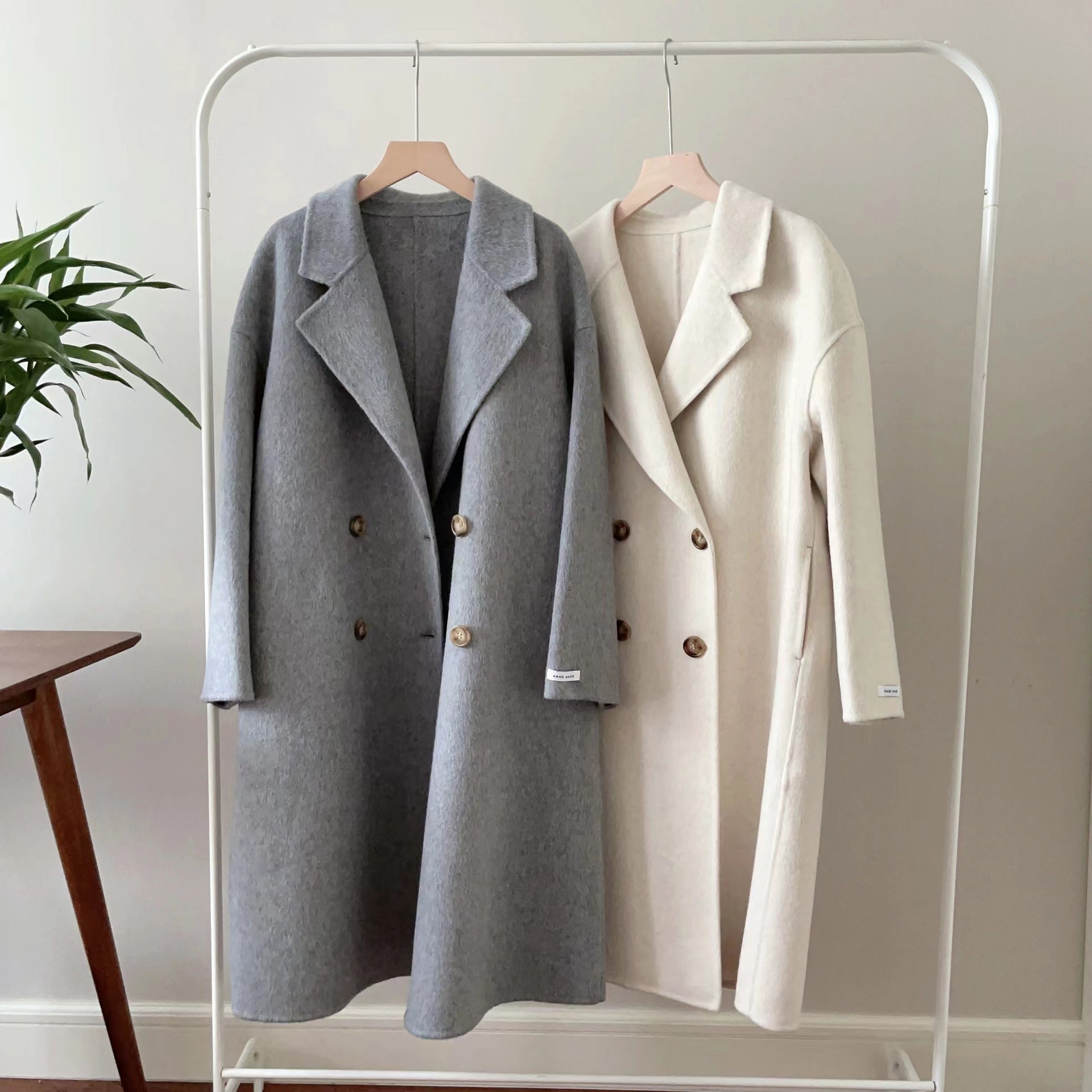Overcoat Long Wool Reversible Cashmere Coat Mid-length