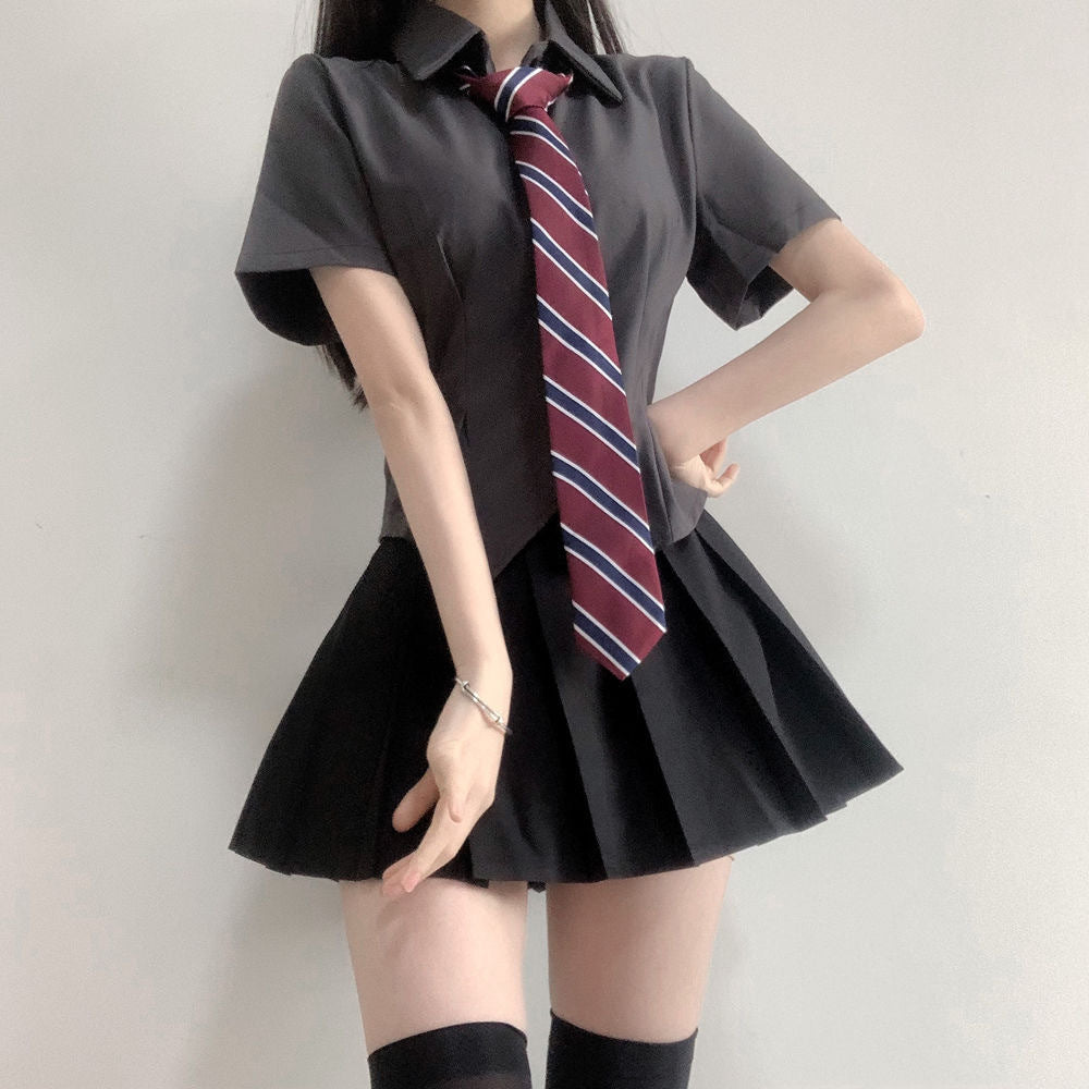 Jk Waist Trimming Shirt Women&