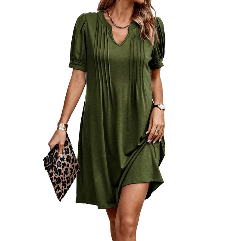 New Casual Loose Slim Fit Straight Dress Women