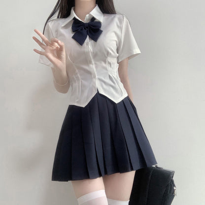 Jk Waist Trimming Shirt Women&