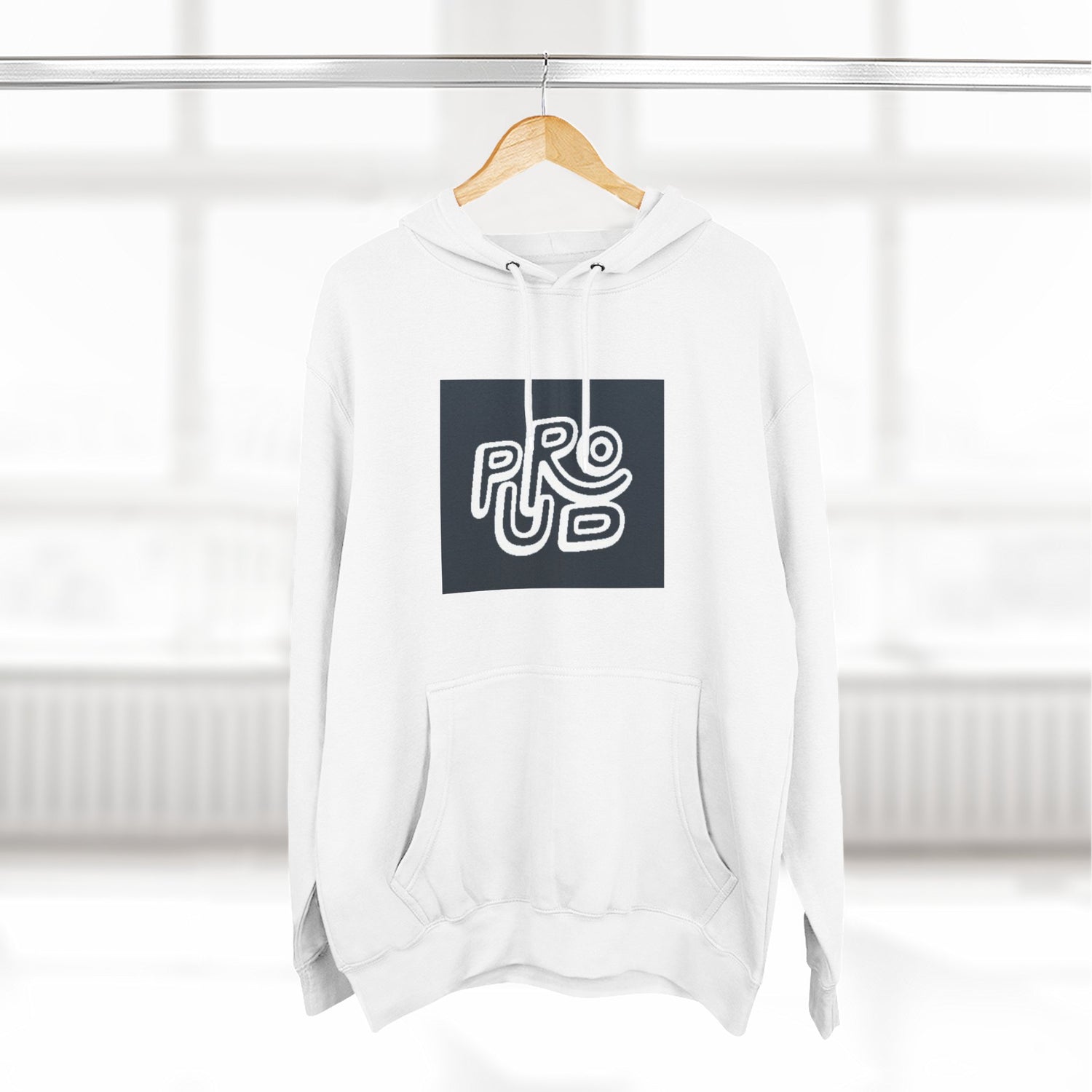 Three-Panel Fleece Hoodie