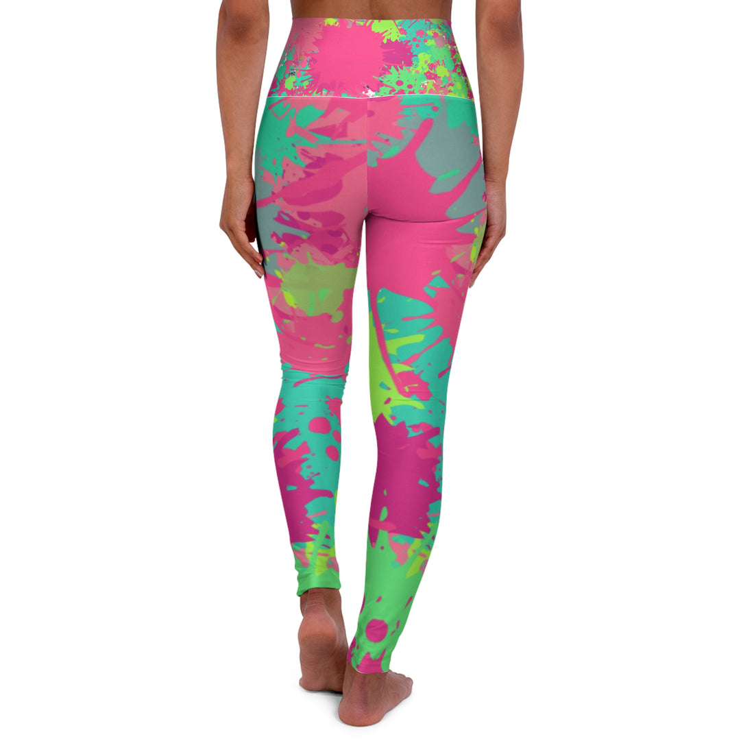 High Waisted Yoga Leggings (AOP)