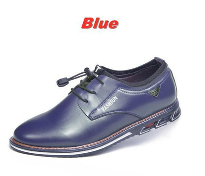 Leather shoes round toe trend shoes comfortable men&