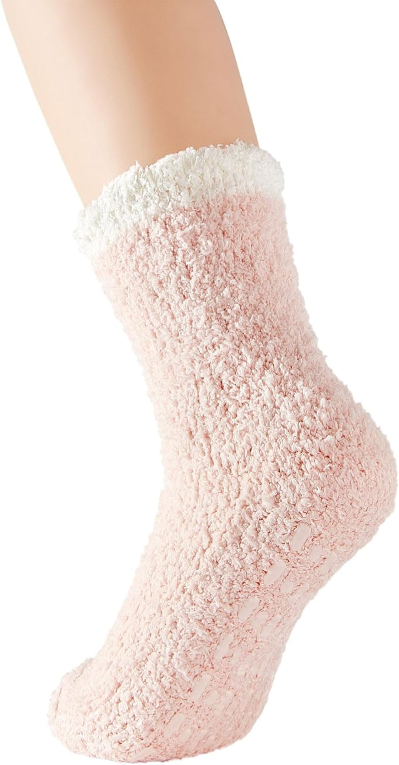 Womens Fuzzy Socks Warm Slipper Socks Winter Fluffy Socks Cozy Fuzzy Socks Athletic Fleece Socks Cute Crew Socks