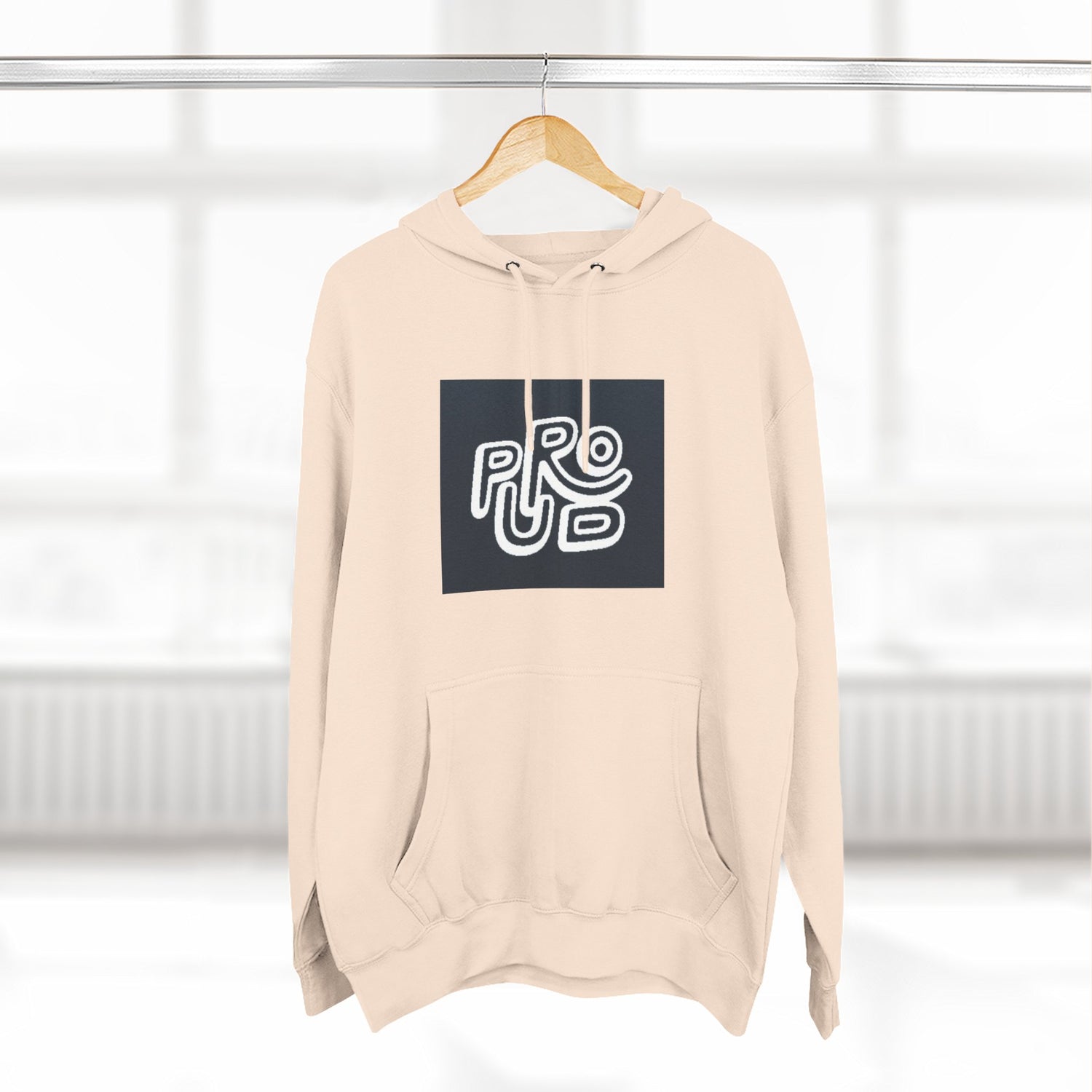 Three-Panel Fleece Hoodie