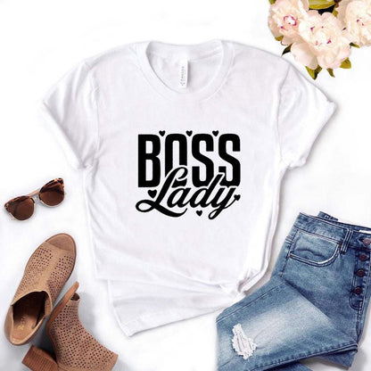 LADY English printed cotton t-shirt
