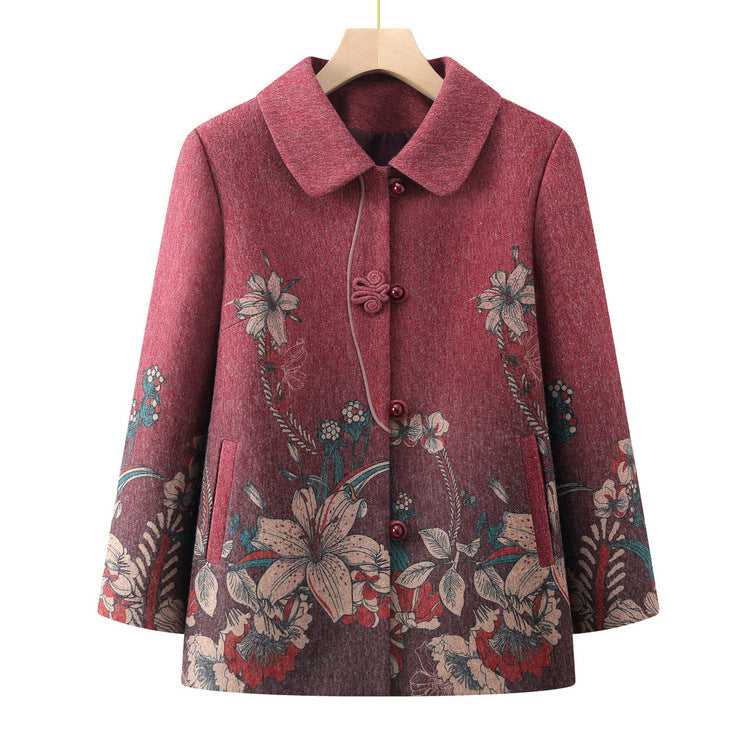 Middle-aged And Elderly Fashionable Early Autumn Coat Women&