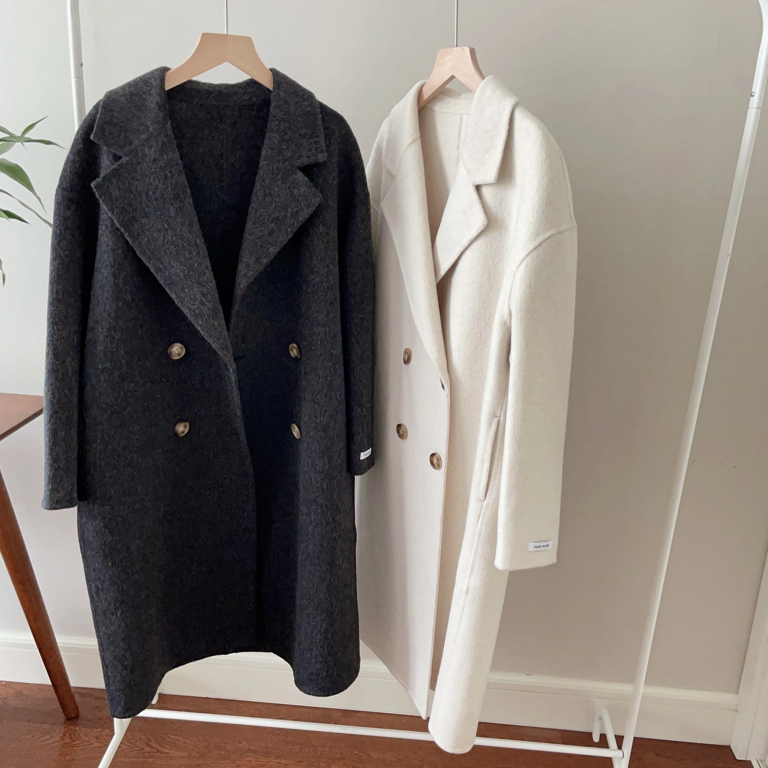 Overcoat Long Wool Reversible Cashmere Coat Mid-length