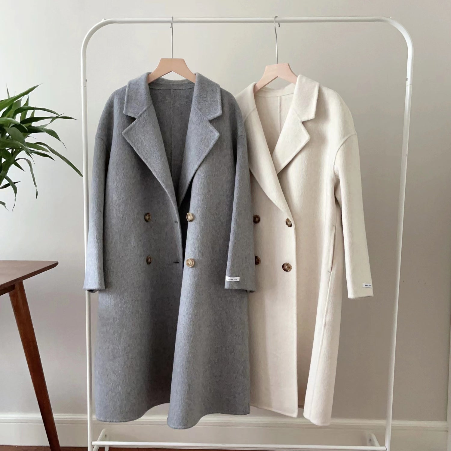 Overcoat Long Wool Reversible Cashmere Coat Mid-length