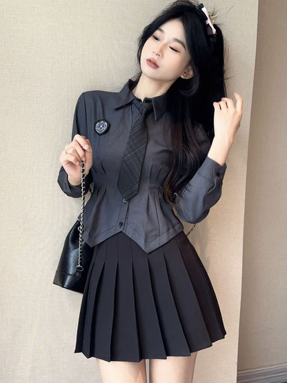 Jk Waist Trimming Shirt Women&