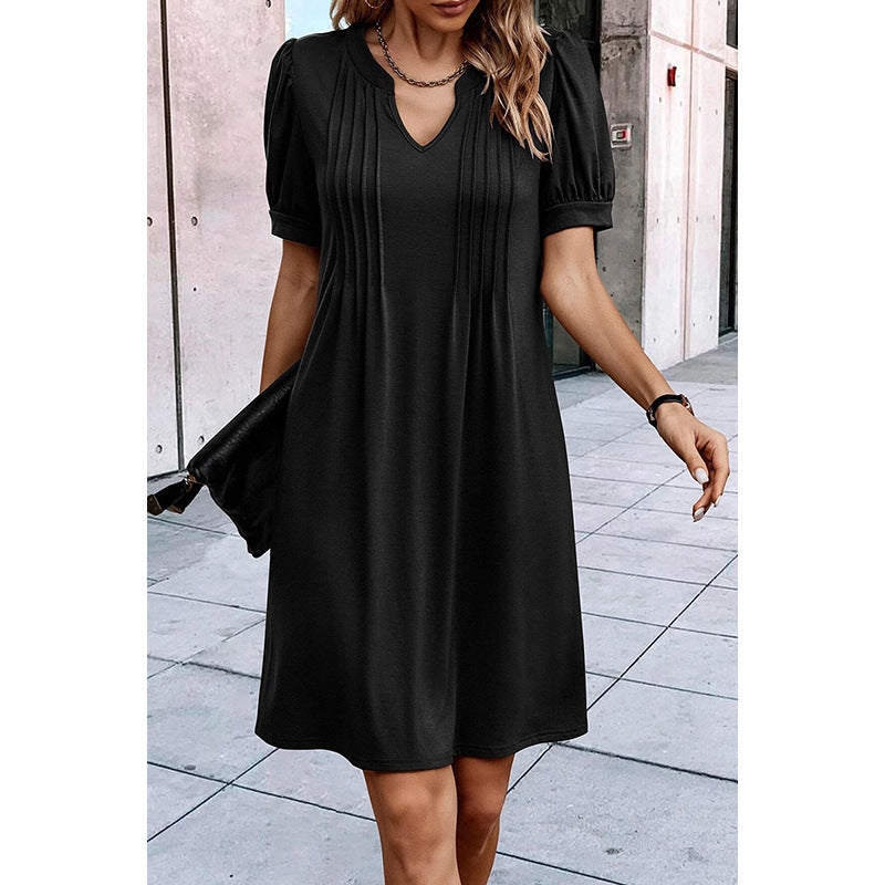 New Casual Loose Slim Fit Straight Dress Women