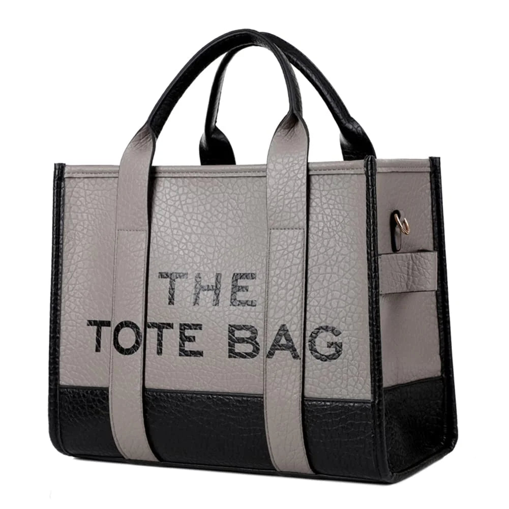 Tote Bags,Leather White Leisure Bags with Zipper,Medium Shopping School Handbags for Women