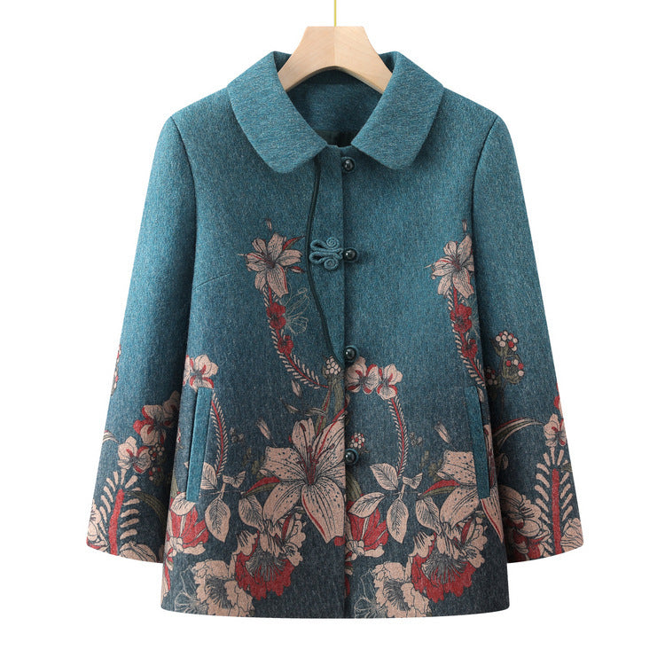 Middle-aged And Elderly Fashionable Early Autumn Coat Women&