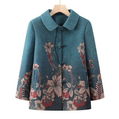 Middle-aged And Elderly Fashionable Early Autumn Coat Women&